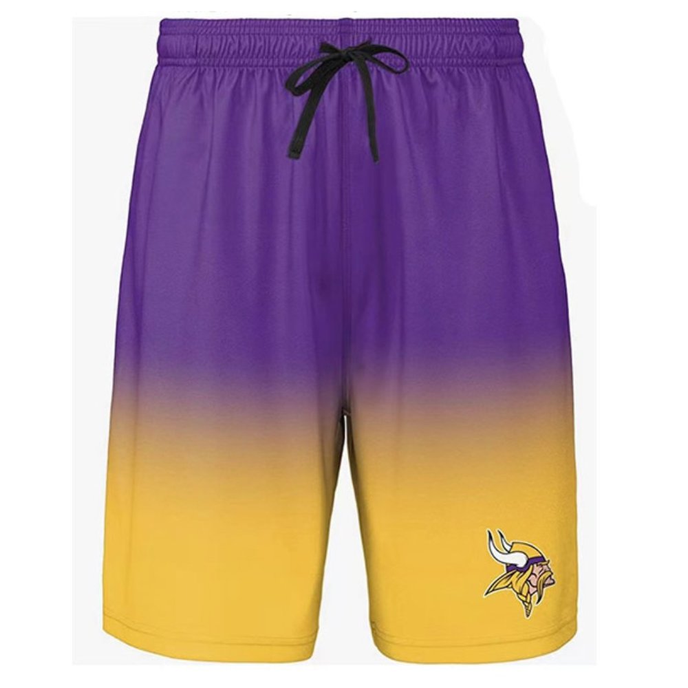 FOCO NFL Men's Football Team Gradient Big Logo Training Shorts M